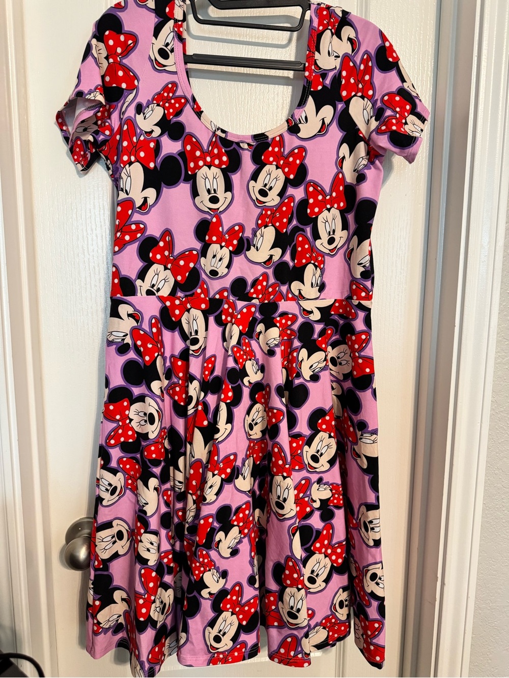Womens Wild Rich Kids Minnie Mouse Pink Fit-and-Flare Twirl Dress